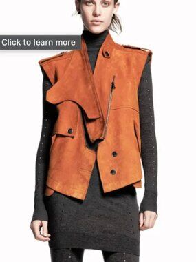 Alexander Wang Suede Biker Vest